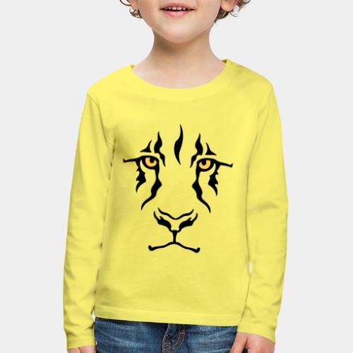 Le regard du lion - T-shirt manches longues Premium Enfant