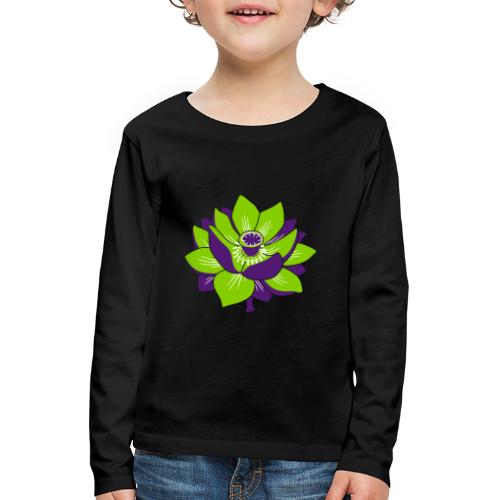 Kwiat lotosu - Koszulka dziecięca Premium z długim rękawem