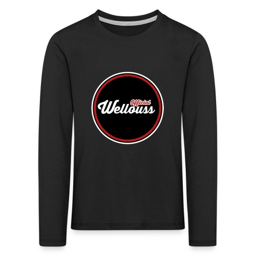 Wellouss Fan T-shirt | Rood - Kinderen Premium shirt met lange mouwen