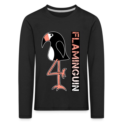 Pinguin Flamingo Flaminguin - Kinder Premium Langarmshirt