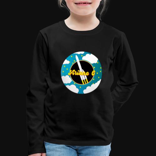 Ariane 5 among clouds and stars by ItArtWork - Kids' Premium Longsleeve Shirt