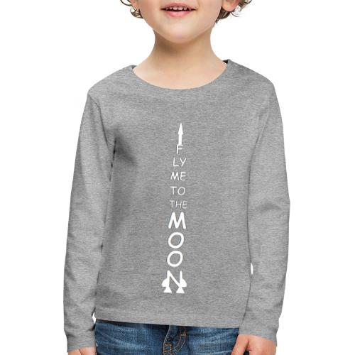 Fly me to the moon (MS paint version) - Kinderen Premium shirt met lange mouwen