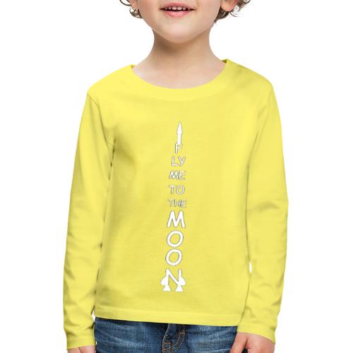 Fly me to the moon (MS paint version) - Kinderen Premium shirt met lange mouwen