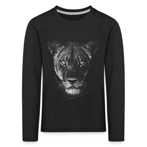 Löwin - Kinder Premium Langarmshirt
