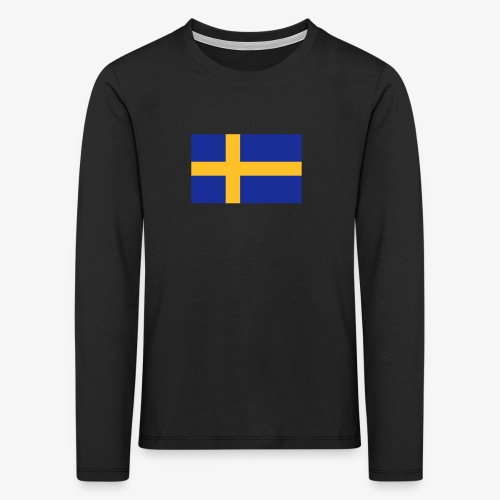 Svenska flaggan - Swedish Flag - Långärmad premium-T-shirt barn