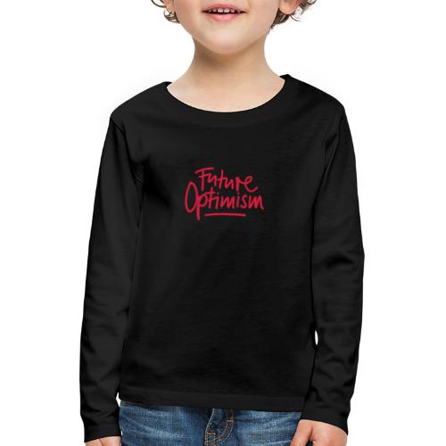 Future Optimism Red - Kinder Premium Langarmshirt