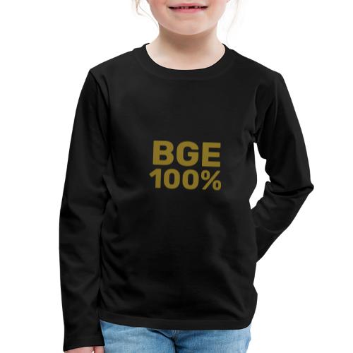 BGE 100% - Børne premium T-shirt med lange ærmer