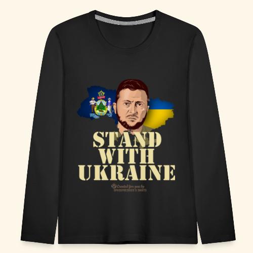 Maine Ukraine - Kinder Premium Langarmshirt
