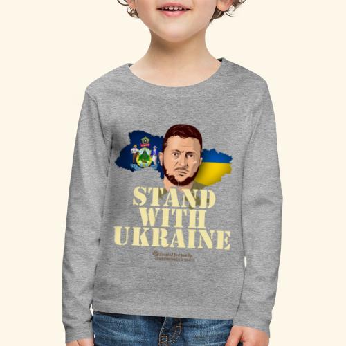 Maine Ukraine - Kinder Premium Langarmshirt