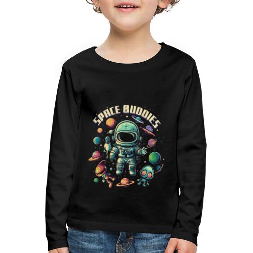 Space Buddies - Planeten, Astronaut und Aliens - Kinder Premium Langarmshirt
