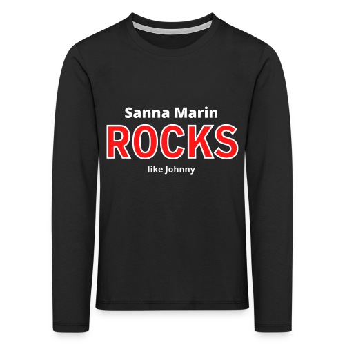 Sanna Marin Rocks like Johnny - Lasten premium pitkähihainen t-paita