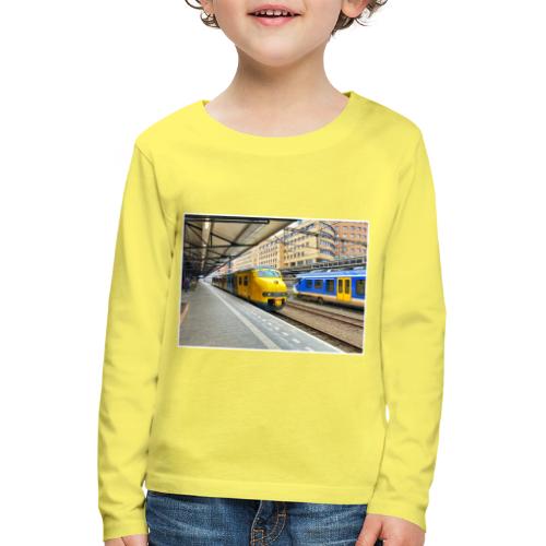 Museumtrein (Mat'64) op Station Amersfoort Centraa - Kinderen Premium shirt met lange mouwen