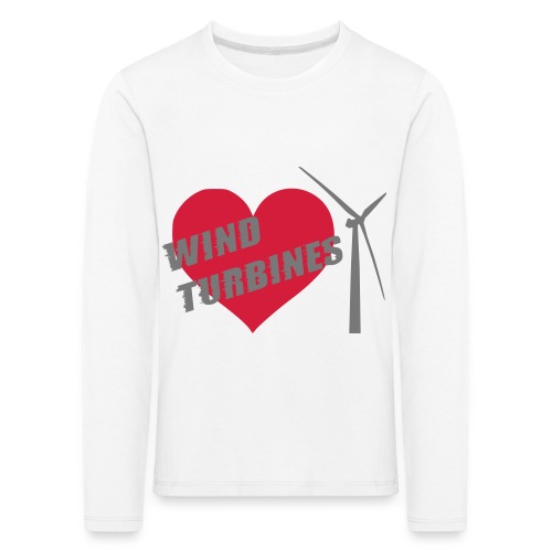 wind turbine grey - Kids' Premium Longsleeve Shirt