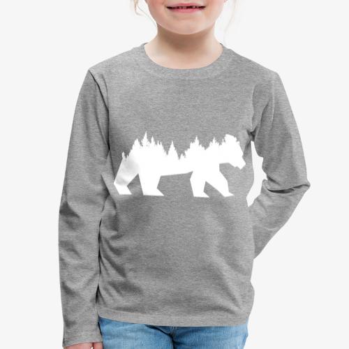 Bear Wald - Kinder Premium Langarmshirt