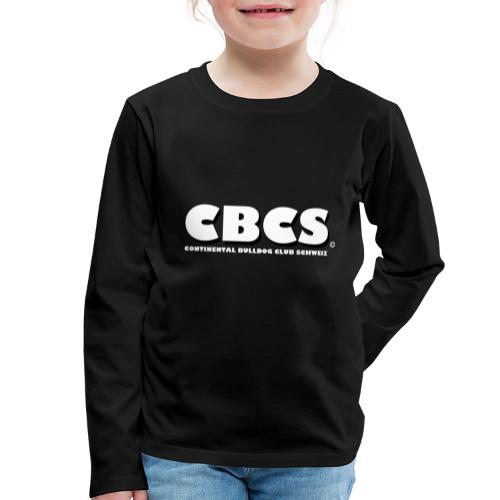 CBCS Wortmarke negativ - Kinder Premium Langarmshirt