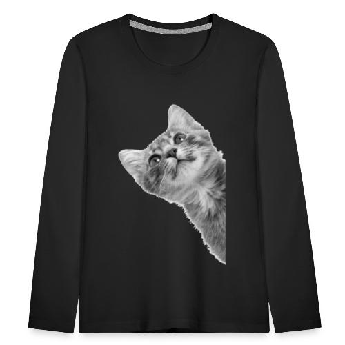 Hinterhältige Katze - Kinder Premium Langarmshirt