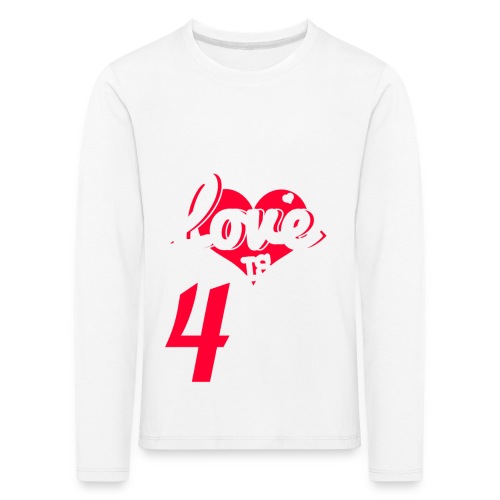 Love is a 4 legged word - Kinder Premium Langarmshirt