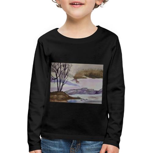 Landschaft im Winter - Kinder Premium Langarmshirt