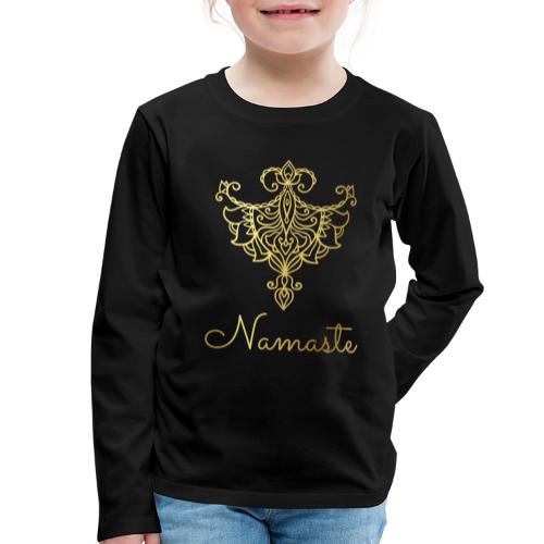 Namaste Meditation Yoga Sport Fashion - Kinder Premium Langarmshirt