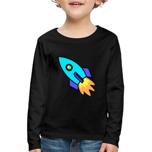 Blue rocket - Kids' Premium Longsleeve Shirt