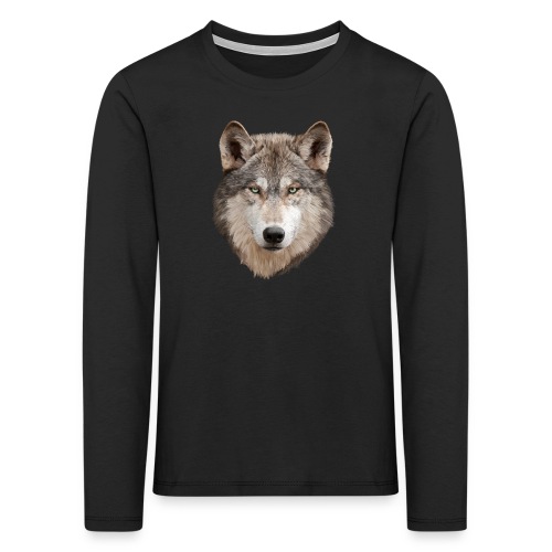 Wolf - Kinder Premium Langarmshirt