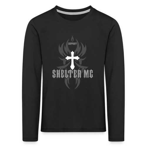 Support Shelter MC - Premium langermet T-skjorte for barn