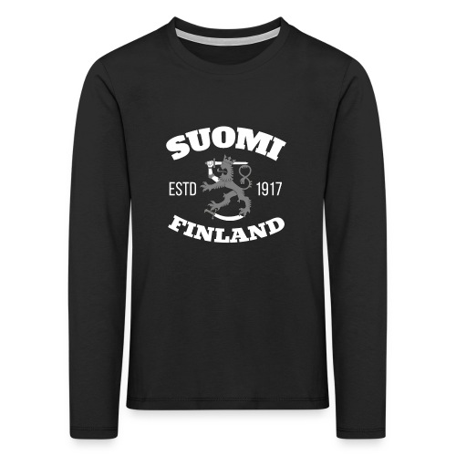 Suomi Finland Leijona vsta 1917 - Lasten premium pitkähihainen t-paita