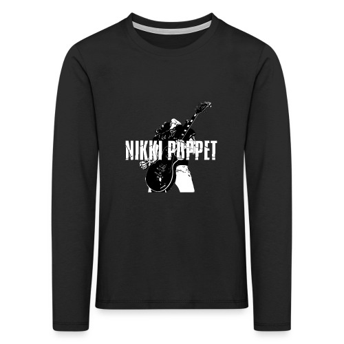 NP gitarrist Logo weiss - Kinder Premium Langarmshirt