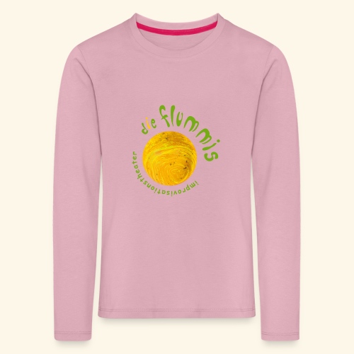 Flummi Logo rund gelb - Kinder Premium Langarmshirt