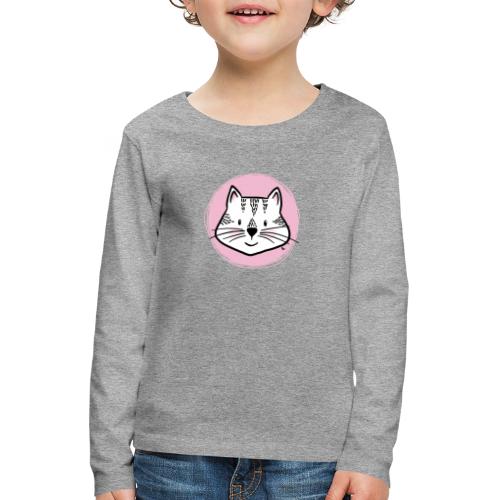 Süße Katze - Portrait - Kinder Premium Langarmshirt