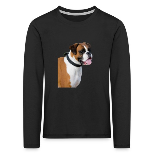 boxer hund png isolated boxer dog animal portrait - Långärmad premium-T-shirt barn