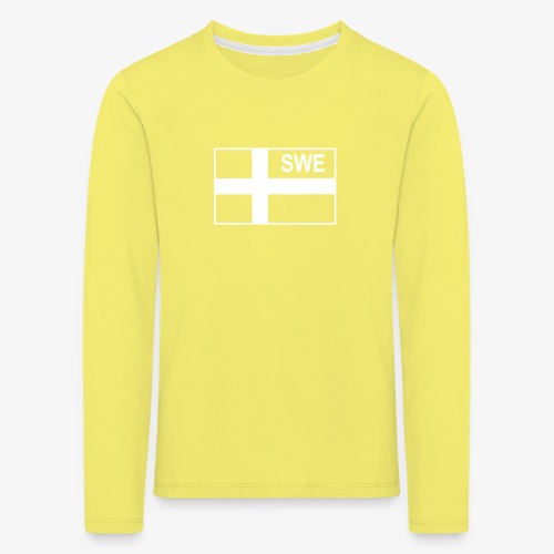 Svensk taktisk flagga (Negativ) - Sverige - Långärmad premium-T-shirt barn