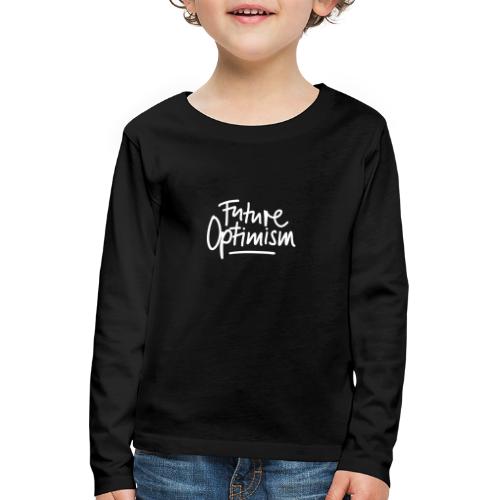 Future Optimism White - Kinder Premium Langarmshirt