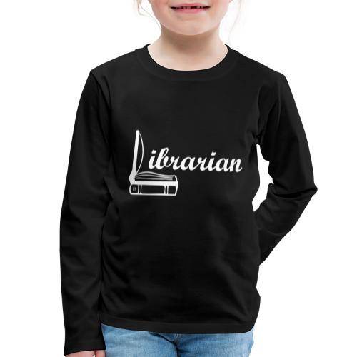 0325 Librarian Librarian Cool design - Koszulka dziecięca Premium z długim rękawem
