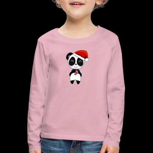 Panda noel bonnet - T-shirt manches longues Premium Enfant