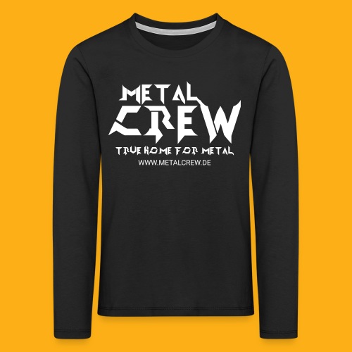 MetalCrew Logo White DE - Kinder Premium Langarmshirt
