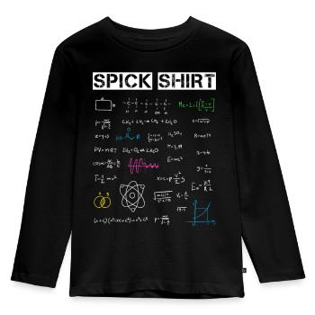 Das SpickShirt - Prüfung Abitur Abi Geschenk - Kinder Premium Bio Langarmshirt - Schwarz - Vorne - AI Model Kid Male (0cm)