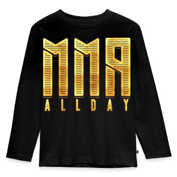 MMA - Mixed Martial Arts - MMA Allday - Kids' Premium Longsleeve Shirt - black - Front - AI Model Kid Male (0cm)