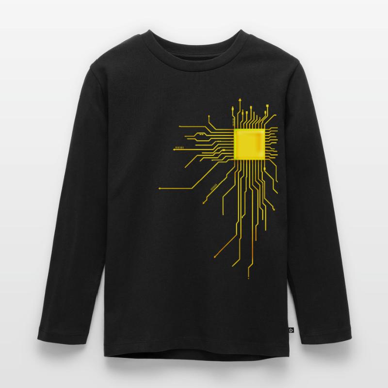 platine Core cpu Computer Nerd Programmeur admin T-shirt manches longues Premium Enfant