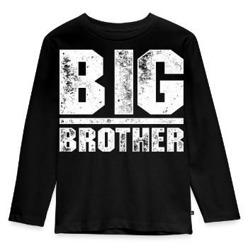 Orwellscher Überwachungs-Bold - Kinder Premium Bio Langarmshirt - Schwarz - Vorne - AI Model Kid Male (0cm)