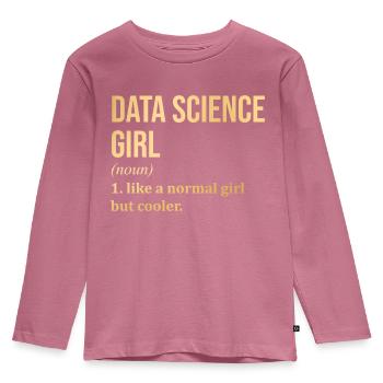 Science des données - T-shirt manches longues Premium Enfant - mauve - Devant - AI Model Kid Female (0cm)