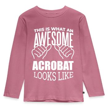 acrobatie - T-shirt manches longues Premium Enfant - mauve - Devant - AI Model Kid Female (0cm)