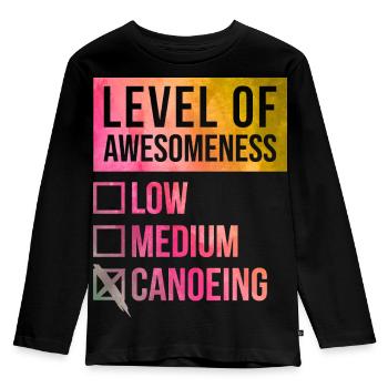 Canoe - Kids' Premium Longsleeve Shirt - black - Front - AI Model Kid Male (0cm)