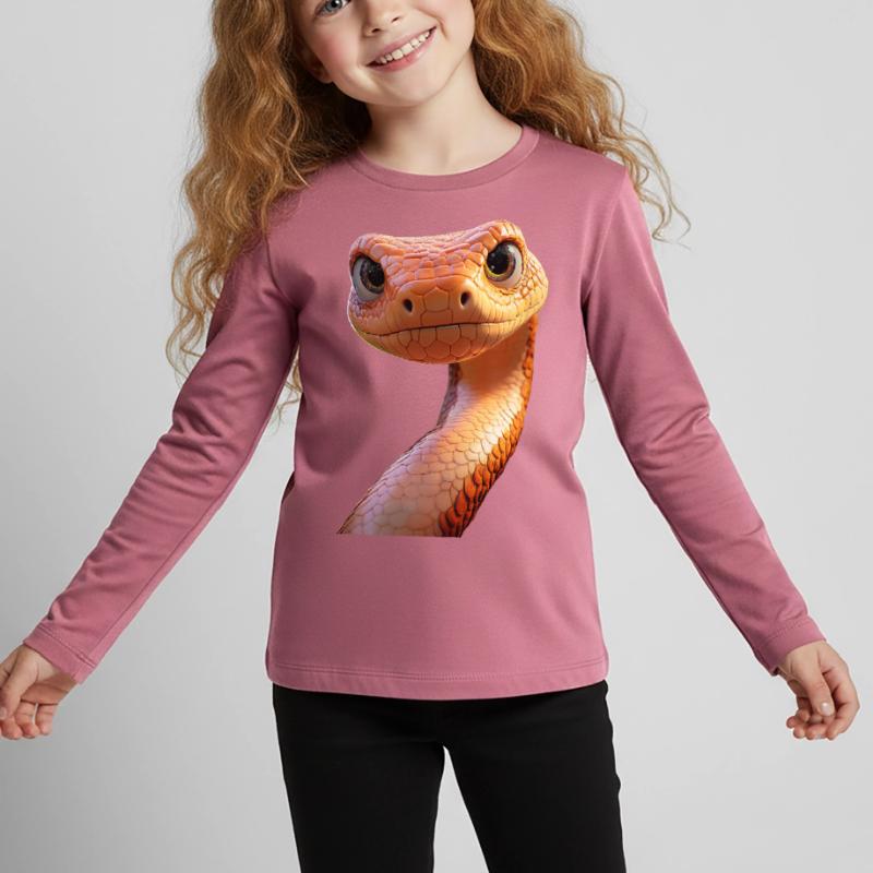 Serpent Python Cobra Mamba Serpent à sonnettes Serpent T-shirt manches longues Premium Enfant