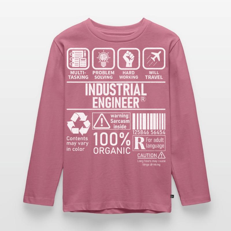 Industrial Engineer multi tasking problem solving Kids' Premium Longsleeve Shirt