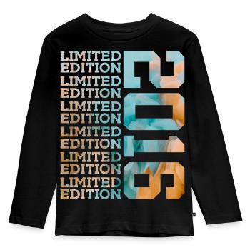 LIMITED EDITION 2016 10 JAHRE 10. GEBURTSTAG - Kinder Premium Bio Langarmshirt - Schwarz - Vorne - AI Model Kid Male (0cm)
