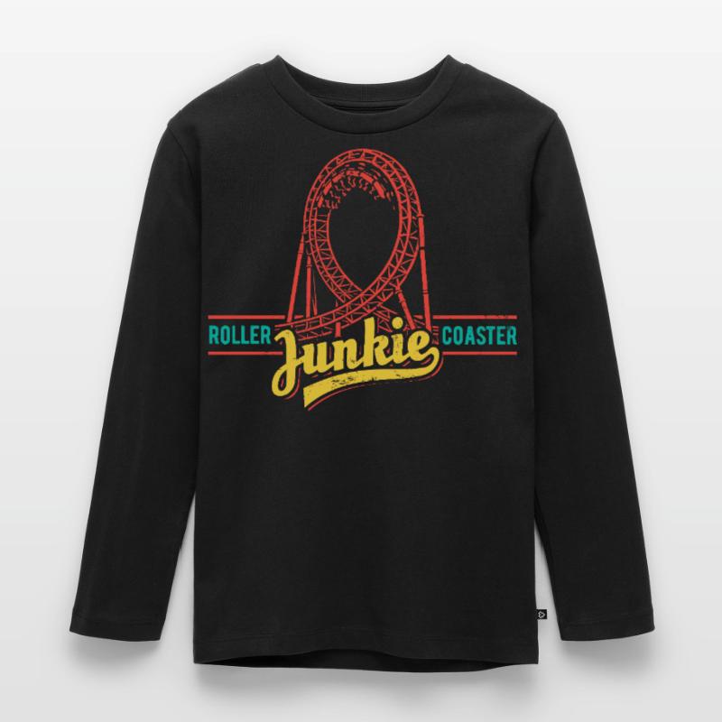 Rollercoaster Junkie - Roller Coaster - Loop Kids' Premium Longsleeve Shirt