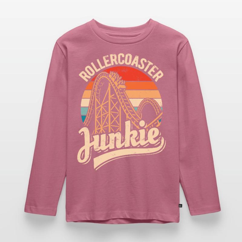 Rollercoaster Junkie - Roller Coaster - Loop Kids' Premium Longsleeve Shirt