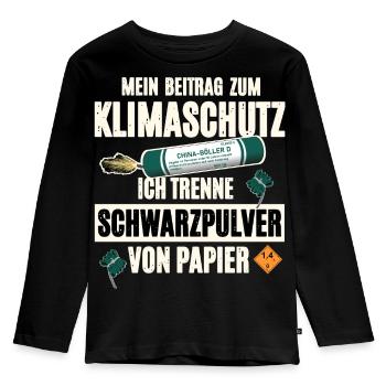 Pyrotechniker Pyro - Kinder Premium Bio Langarmshirt - Schwarz - Vorne - AI Model Kid Male (0cm)