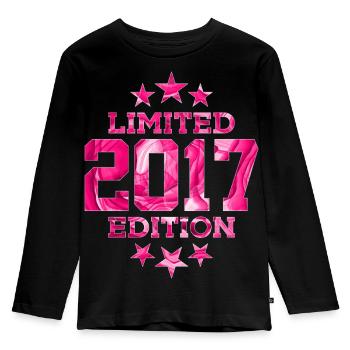 ÉDITION LIMITÉE 2017 9E ANNIVERSAIRE - T-shirt manches longues Premium Enfant - noir - Devant - AI Model Kid Male (0cm)
